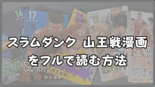 スラムダンク 山王戦漫画をフルで読む方法！無料サイトは危険？ 